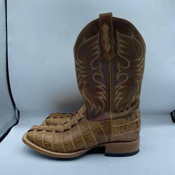 Cody James Boot Mens Men 9.5 D Caiman Cognac 12\